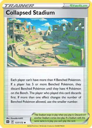 Collapsed Stadium 137/172 - SWSH09 Brilliant Stars Reverse Holofoil