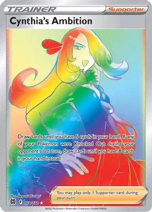 Cynthia's Ambition (Secret) 178/172 - SWSH09 Brilliant Stars Holofoil