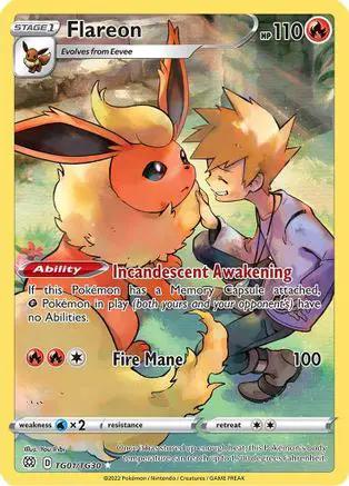 Flareon TG01/TG30 - SWSH09 Brilliant Stars Trainer Gallery Holofoil