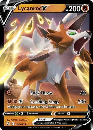 Lycanroc V SWSH199/307 - SWSH Sword & Shield Promo Cards Holofoil