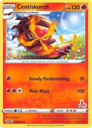 Centiskorch (# Cinderace Stamped) 049/264 - Battle Academy 2022