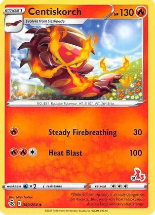 Centiskorch (# Cinderace Stamped) 049/264 - Battle Academy 2022