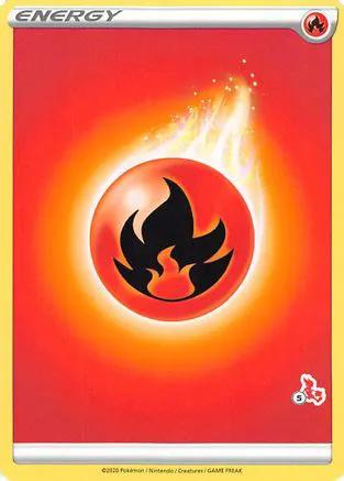 Fire Energy (# Cinderace Stamped)  - Battle Academy 2022