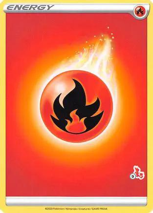 Fire Energy (# Cinderace Stamped)  - Battle Academy 2022