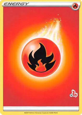 Fire Energy (# Cinderace Stamped)  - Battle Academy 2022