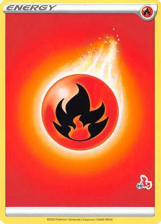 Fire Energy (# Cinderace Stamped)  - Battle Academy 2022