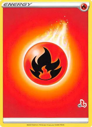 Fire Energy (# Cinderace Stamped)  - Battle Academy 2022