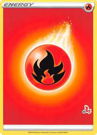 Fire Energy (# Cinderace Stamped)  - Battle Academy 2022