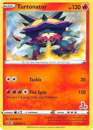 Turtonator (# Cinderace Stamped) 029/202 - Battle Academy 2022