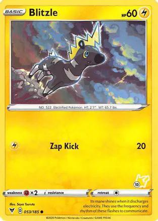Blitzle (# Pikachu Stamped) 053/185 - Battle Academy 2022