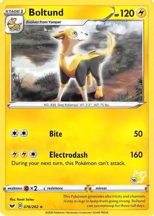 Boltund (# Pikachu Stamped) 076/202 - Battle Academy 2022