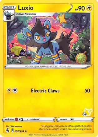 Luxio (# Pikachu Stamped) 092/264 - Battle Academy 2022