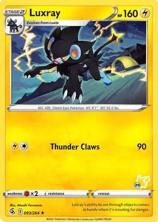 Luxray (# Pikachu Stamped) 093/264 - Battle Academy 2022