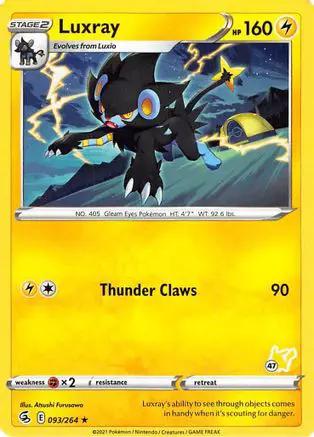 Luxray (# Pikachu Stamped) 093/264 - Battle Academy 2022