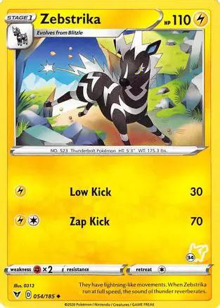 Zebstrika (# Pikachu Stamped) 054/185 - Battle Academy 2022