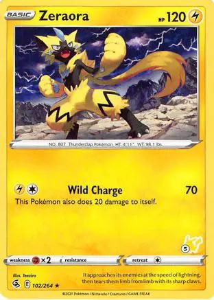 Zeraora (# Pikachu Stamped) 102/264 - Battle Academy 2022