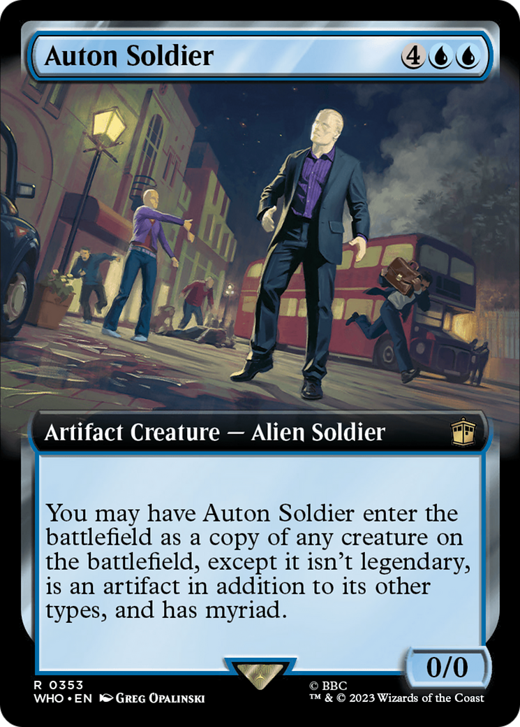 Auton Soldier (WHO-353) - Doctor Who: (Extended Art) Foil