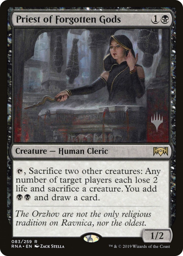 Priest of Forgotten Gods (PPELD-83P) - Ravnica Allegiance Promos Foil