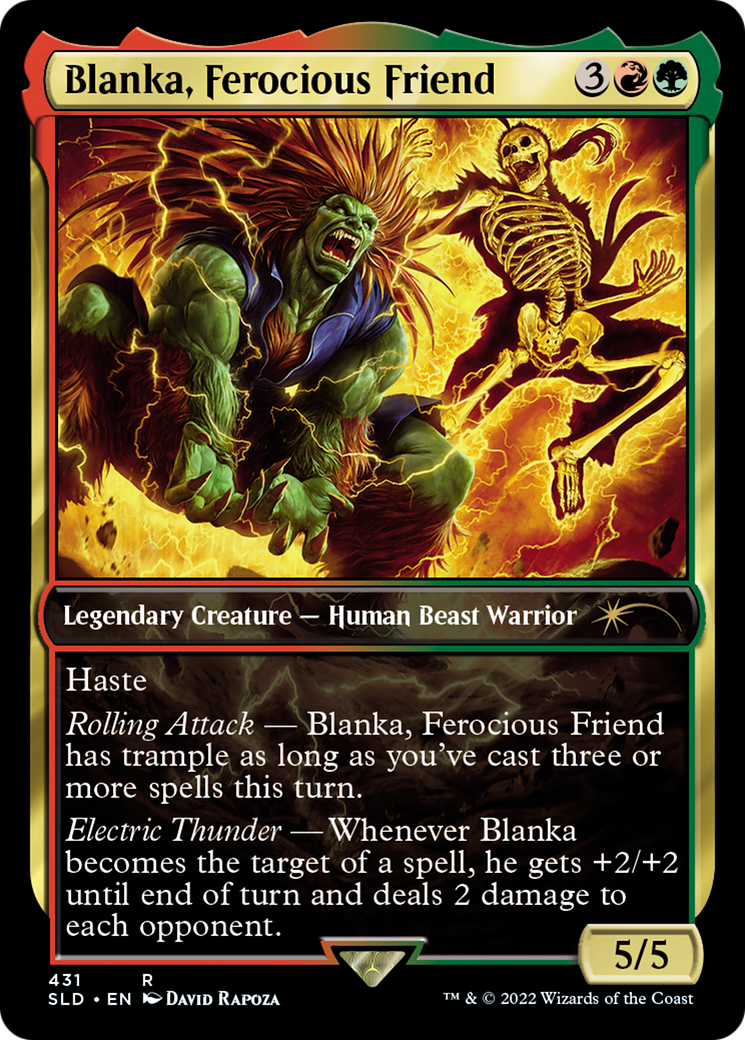 The Howling Abomination (SLD-431) - Secret Lair Drop / Blanka, Ferocious Friend Foil