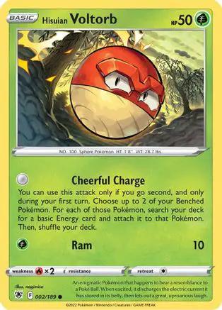 Hisuian Voltorb 002/189 - SWSH10 Astral Radiance Reverse Holofoil