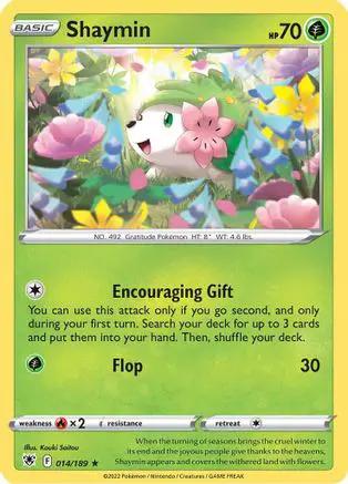 Shaymin 014/189 - SWSH10 Astral Radiance Reverse Holofoil