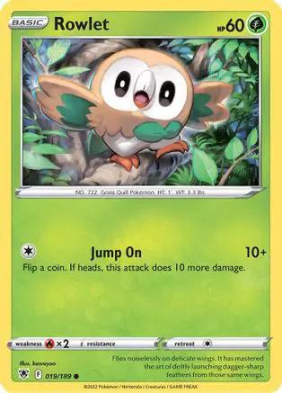 Rowlet 019/189 - SWSH10 Astral Radiance Reverse Holofoil