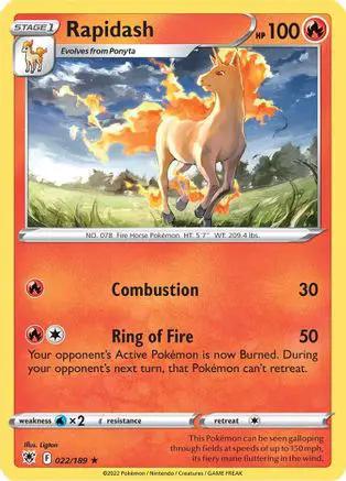 Rapidash 022/189 - SWSH10 Astral Radiance