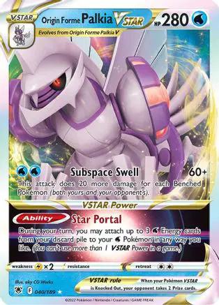 Origin Forme Palkia VSTAR 040/189 - SWSH10 Astral Radiance Holofoil