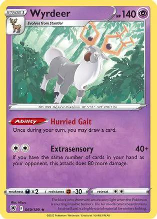 Wyrdeer 069/189 - SWSH10 Astral Radiance Reverse Holofoil