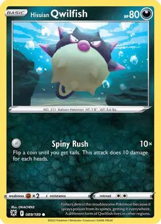 Hisuian Qwilfish 089/189 - SWSH10 Astral Radiance Reverse Holofoil