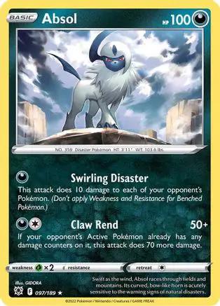 Absol 097/189 - SWSH10 Astral Radiance Reverse Holofoil