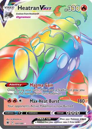 Heatran VMAX (Secret) 191/189 - SWSH10 Astral Radiance Holofoil