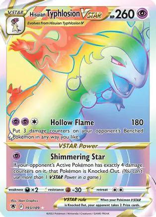 Hisuian Typhlosion VSTAR (Secret) 193/189 - SWSH10 Astral Radiance Holofoil
