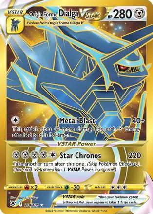 Origin Forme Dialga VSTAR (Secret) 210/189 - SWSH10 Astral Radiance Holofoil