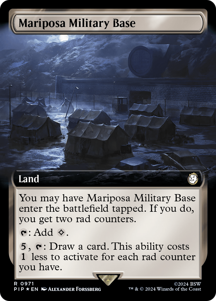 Mariposa Military Base (PIP-971) - Fallout: (Extended Art) Foil