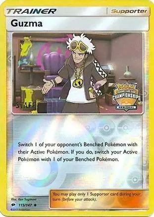 Guzma 115/147 - League & Championship Cards - Reverse Holofoil