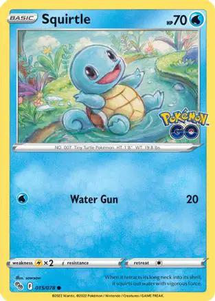 Squirtle 015/078 - Pokemon GO Reverse Holofoil