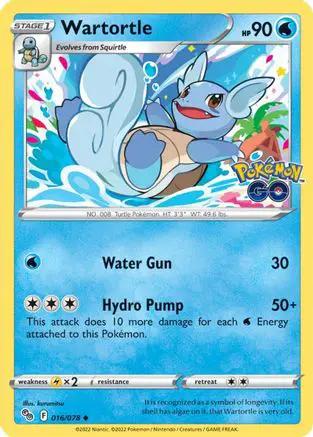 Wartortle 016/078 - Pokemon GO Reverse Holofoil
