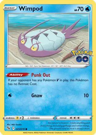 Wimpod 025/078 - Pokemon GO Reverse Holofoil