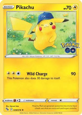 Pikachu 028/078 - Pokemon GO Reverse Holofoil