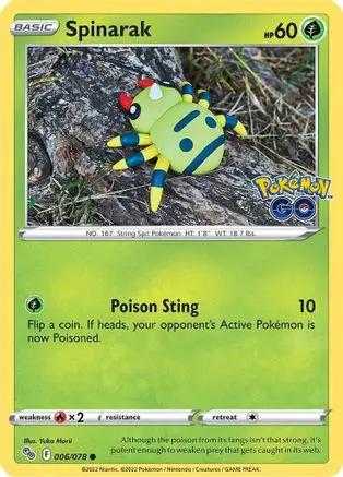 Spinarak 006/078 - Pokemon GO Reverse Holofoil