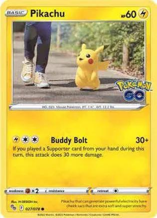 Pikachu 027/078 - Pokemon GO Reverse Holofoil