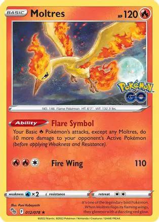 Moltres 012/078 - Pokemon GO Holofoil