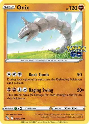 Onix 036/078 - Pokemon GO