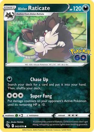 Alolan Raticate 042/078 - Pokemon GO Reverse Holofoil