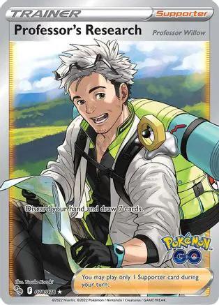 Professor's Research (Full Art) 078/078 - Pokemon GO Holofoil
