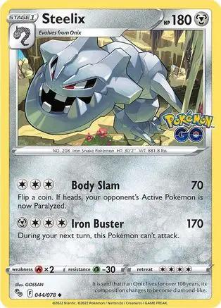 Steelix 044/078 - Pokemon GO Reverse Holofoil