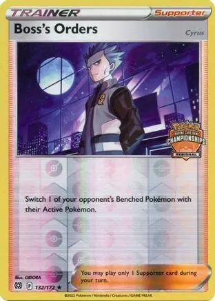 Boss's Orders 132/172 - League & Championship Cards - Reverse Holofoil