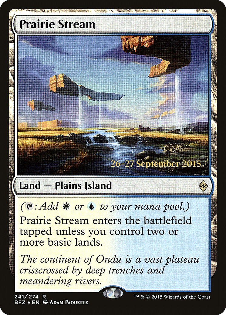Prairie Stream (PRE-241S) - Battle for Zendikar Promos Foil