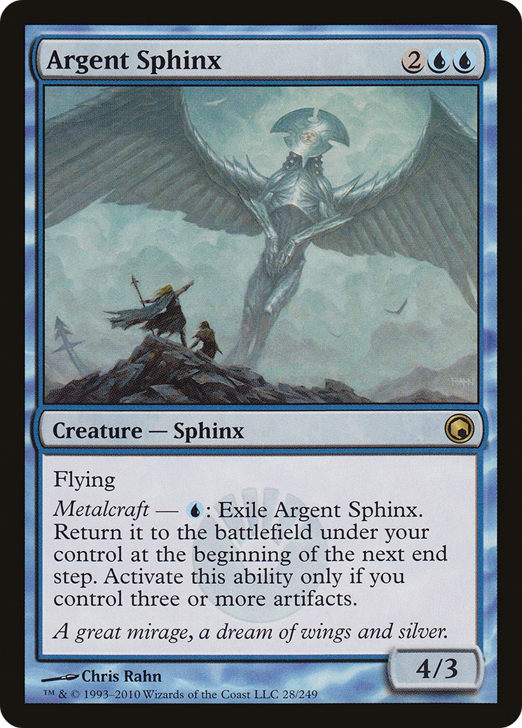 Argent Sphinx (SOM-028) - Scars of Mirrodin Foil